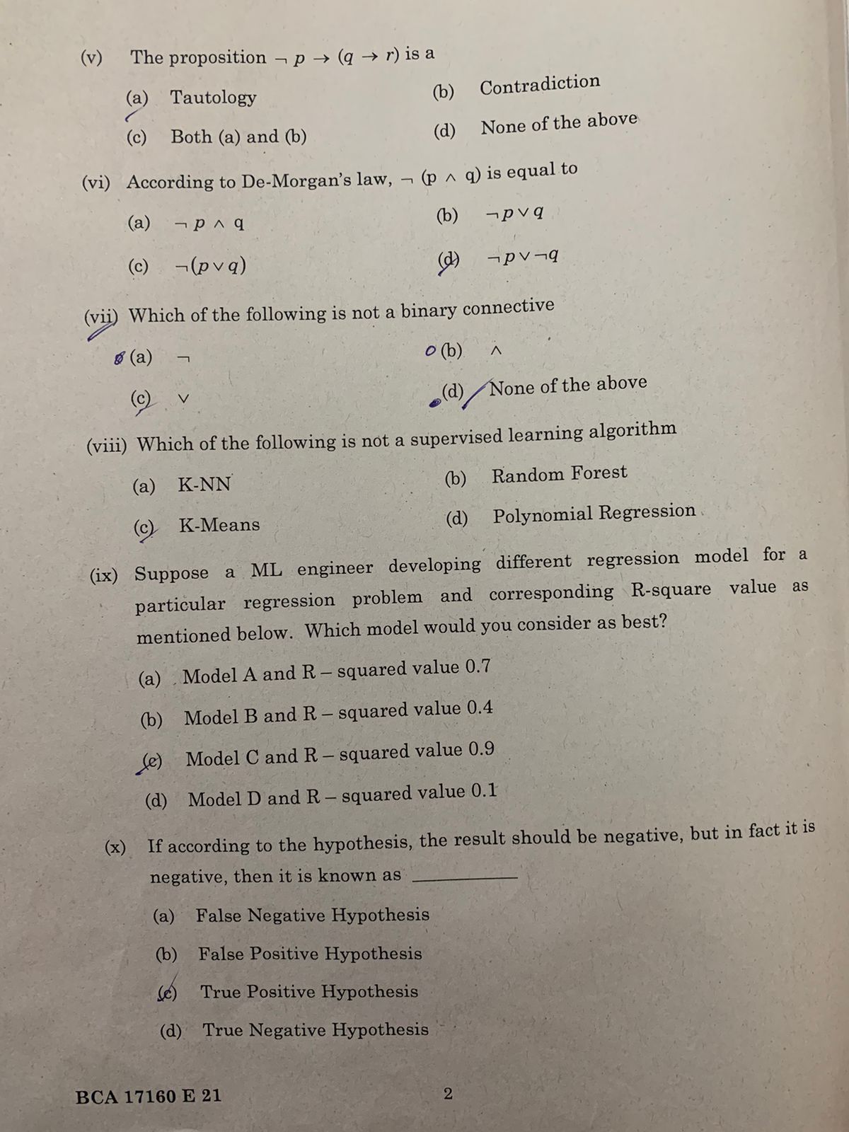 Artificial Intelligence Question Paper 2023 Question Paper Artificial